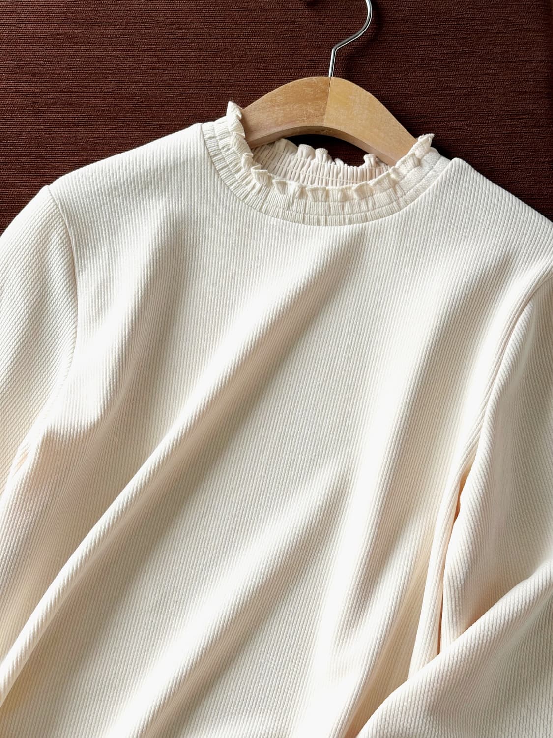 Shirred finish design stretched top 상품이미지2