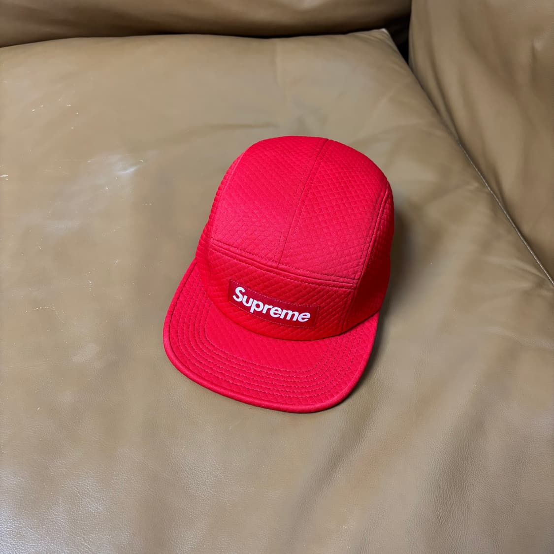 슈프림 캠프캡 모자 박스로고 레드 상품이미지1