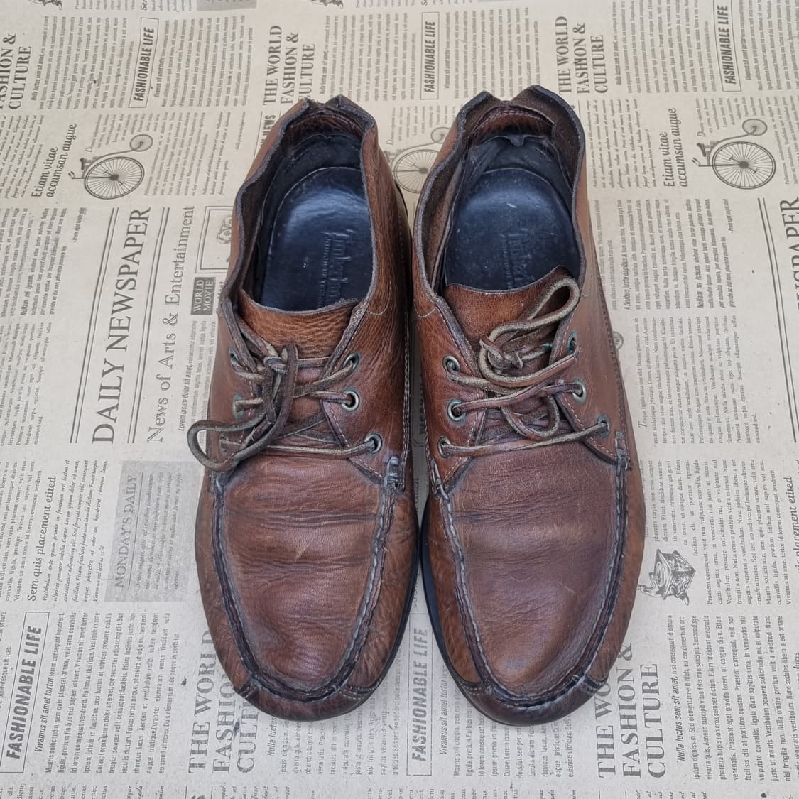 팀버랜드 브라운 레더 보트슈즈275 상품이미지2