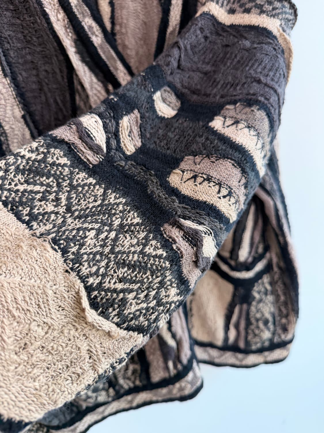 쿠지 coogi 3D 케이블니트 가디건 S 상품이미지5