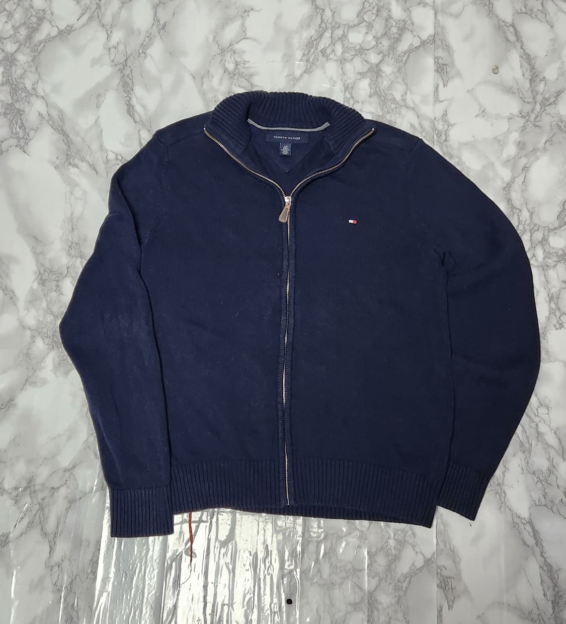 타미힐피거 딥네이비 니트 집업 자켓 상품이미지2