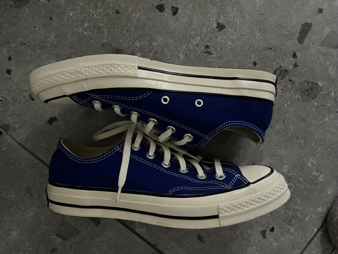 컨버스 척 70 로우 빈티지 캔버스 러쉬 블루 260 상품이미지3