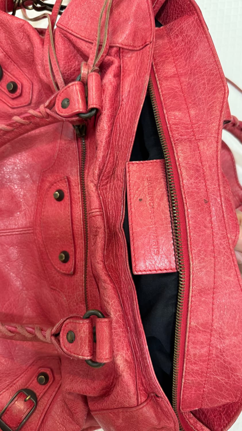 발렌시아가 시티 모터백 핑크  상품이미지2