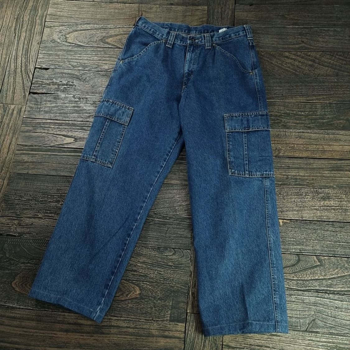 [리] 덩가리스 루즈핏 카고 데님 팬츠 M18580 상품이미지1