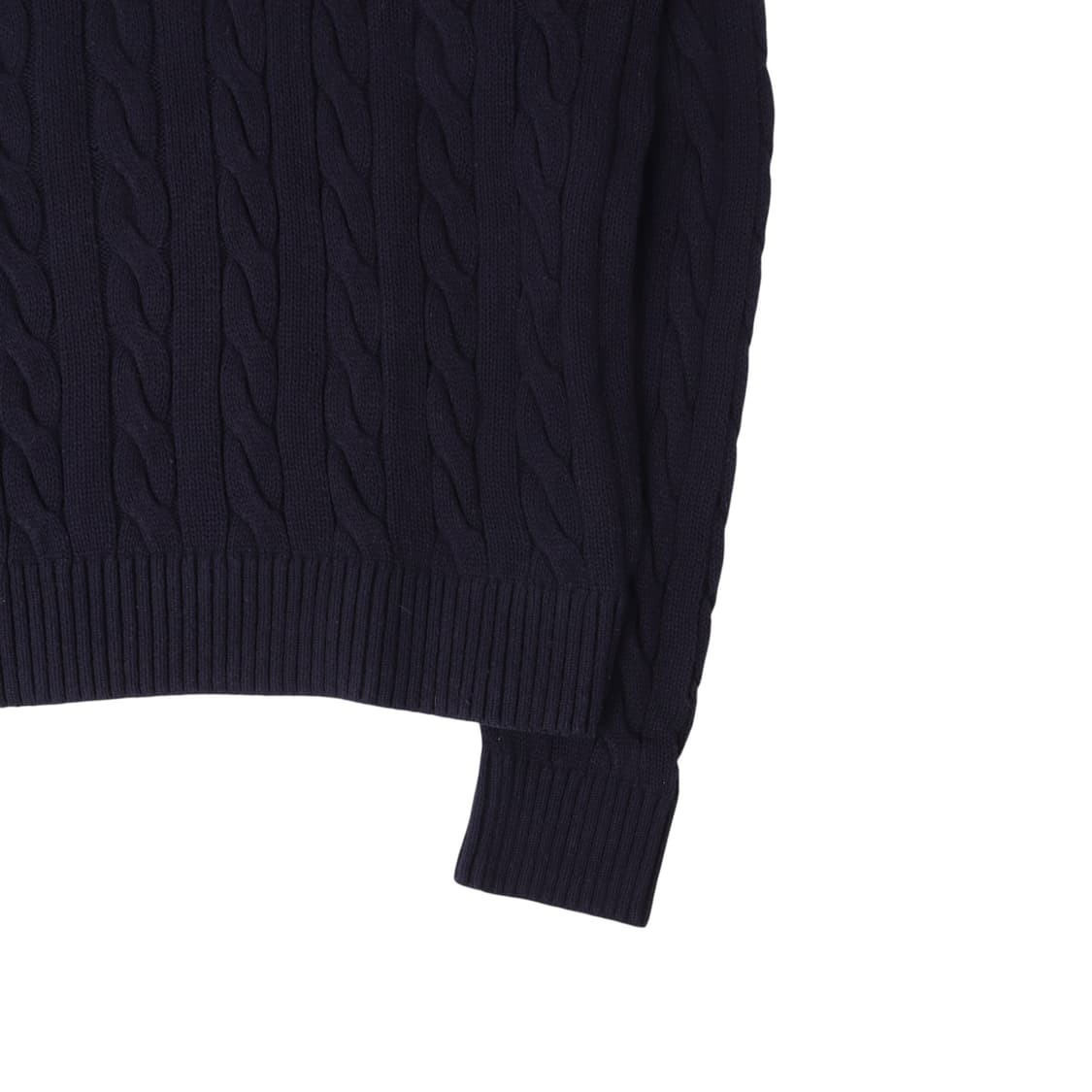 폴로 랄프로렌 QR 네이비 케이블 니트 상품이미지4