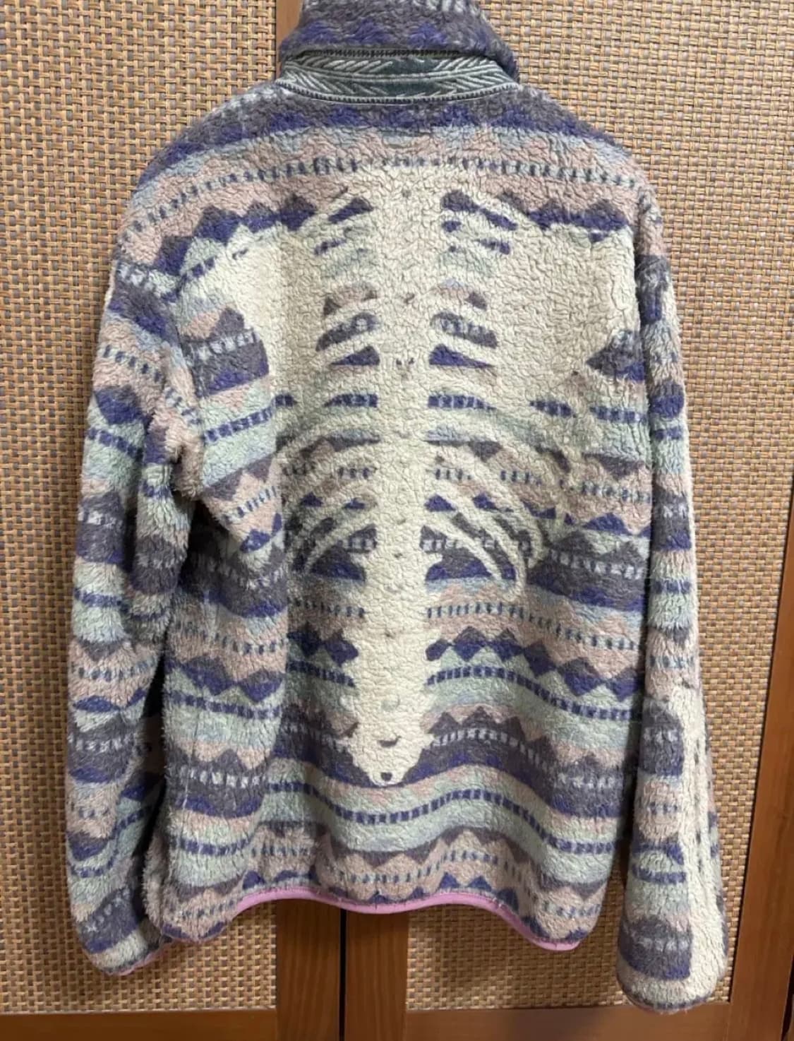 캐피탈 애슐랜드 스트라이프 앤 본 플리스집 블루종 퍼플 상품이미지2