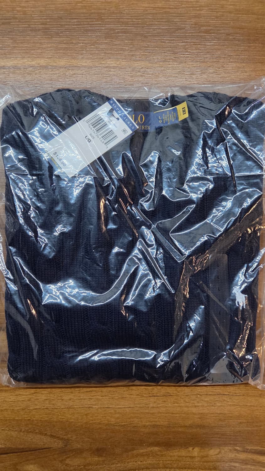 (새상품/정품)폴로 여성 케이블 니트 반팔L 상품이미지1