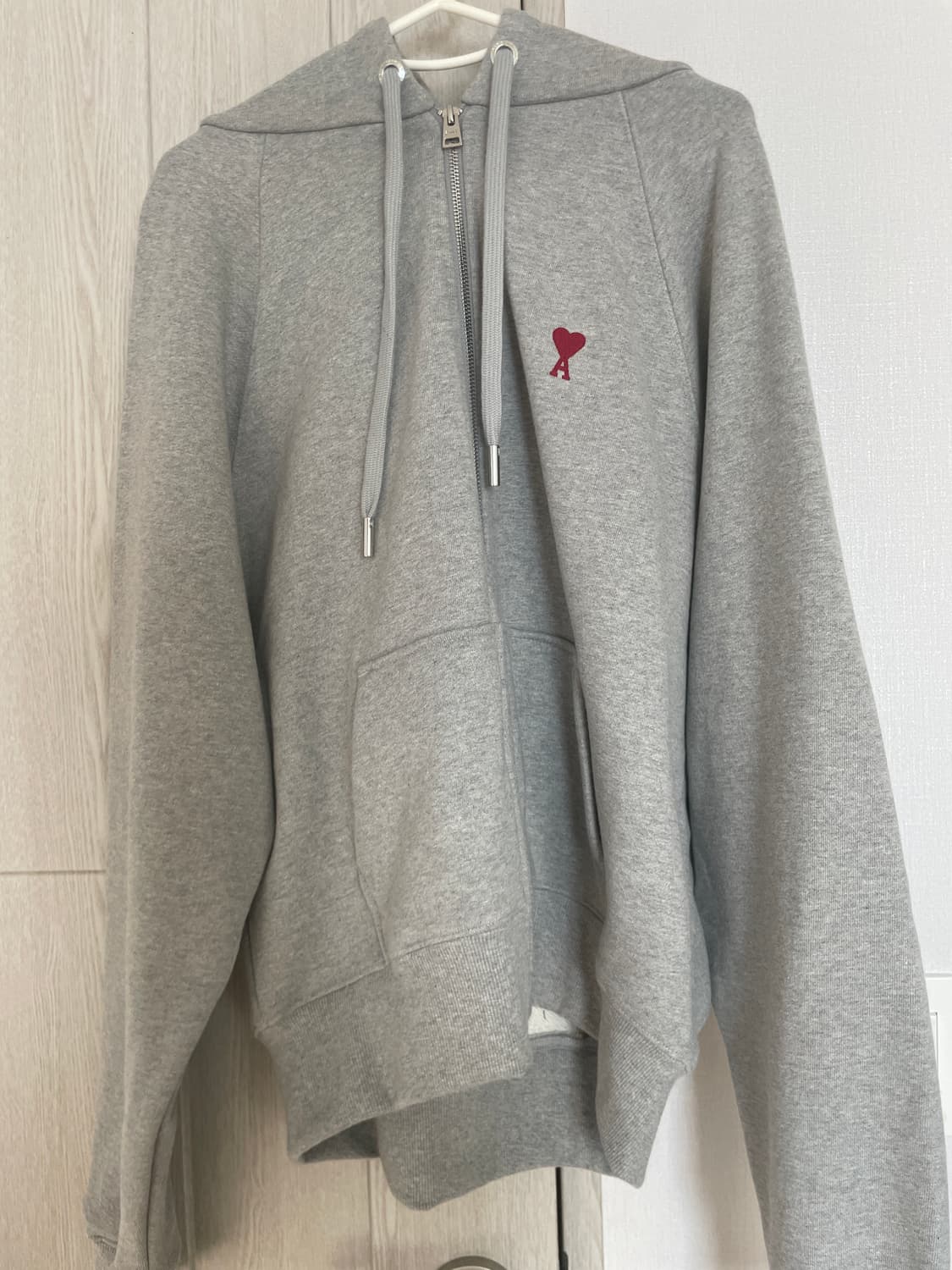 아미 후드집업 회색 m사이즈 상품이미지1