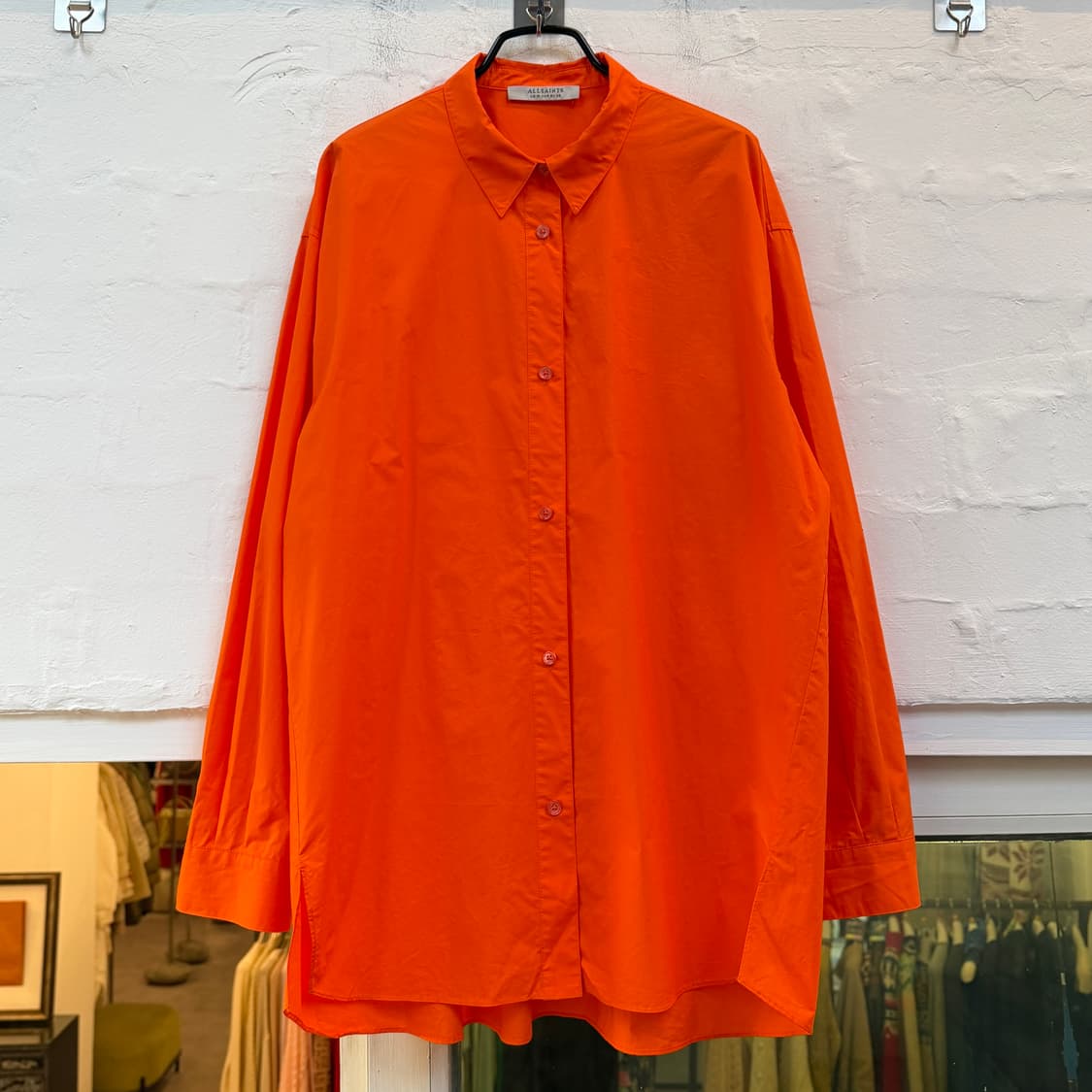 Allsaints 올세인츠 롱 슬리브 셔츠 오렌지 UK 10 상품이미지1