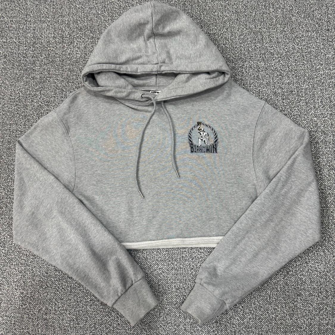 본투윈 레이즈본 크롭 후드 상품이미지1