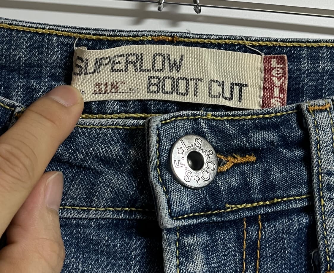 리바이스 518 부츠컷 플레어진 데님 팬츠 청바지 27 상품이미지5