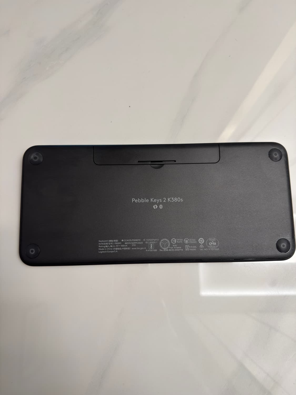 로지텍 Pebble2 K380S 블루투스 무선 키보드 스모키 블랙 상품이미지2