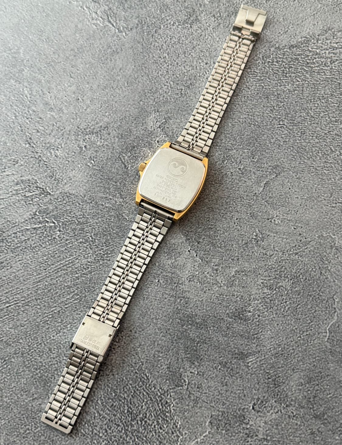 세이코 Seiko Chronos 콤비 스퀘어 쿼츠 상품이미지4