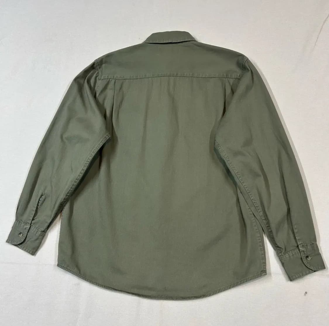 M) Wrangler 랭글러 투포켓 워크웨어 코튼 셔츠 올리브 상품이미지4