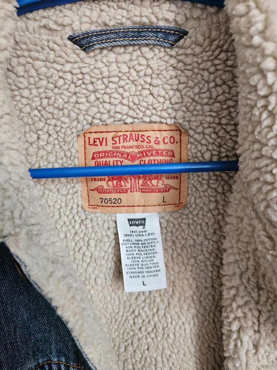 00s 리바이스 데님 쉐르파 뽀글이 L levis 상품이미지2