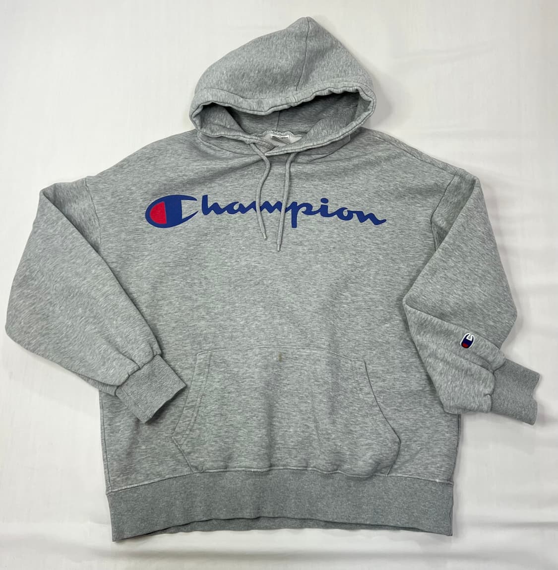 챔피온 기모 후드티 회색 상품이미지1