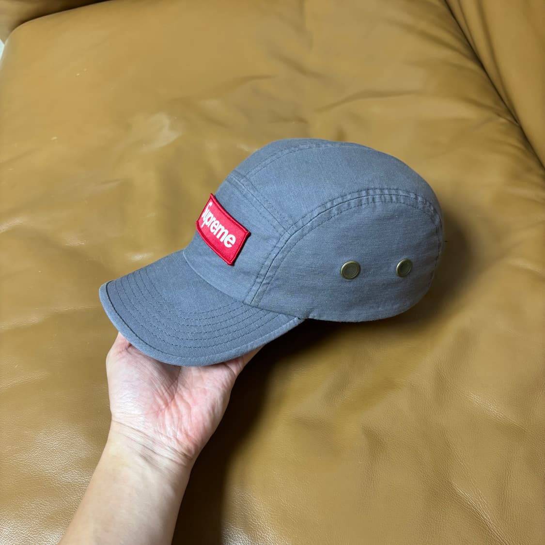 Supreme 슈프림 21ss 밀리터리 워시드 그레이 캠프캡 모자 상품이미지4
