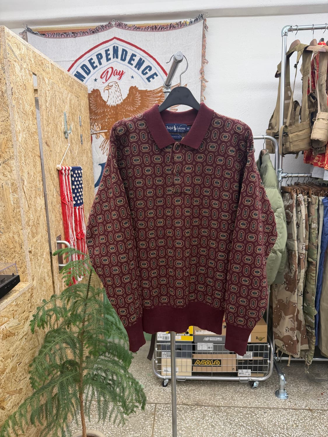 80s 폴로 카라 니트 상품이미지1