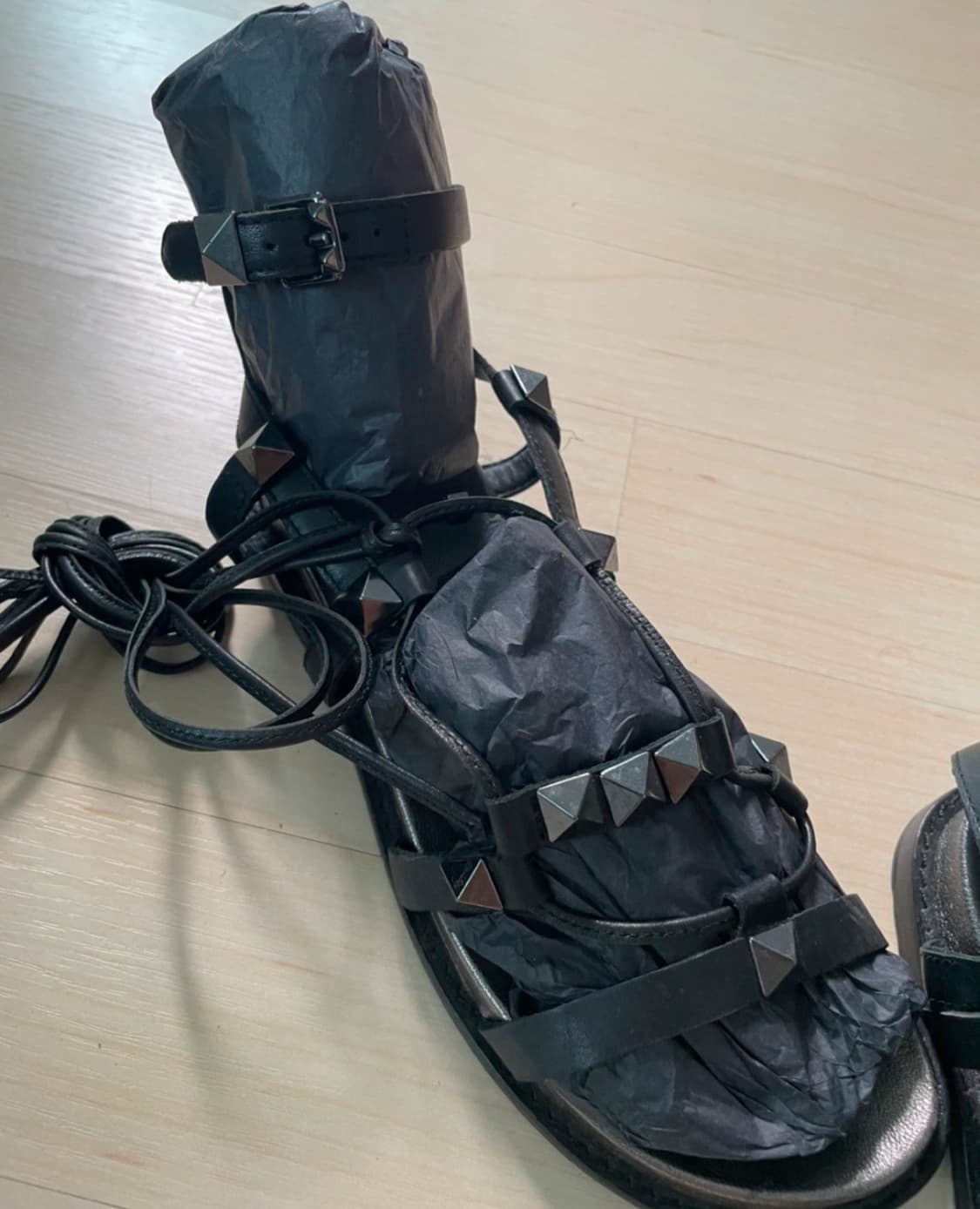 Ash 아쉬 스터드 스트랩 샌들 블랙 37 상품이미지7