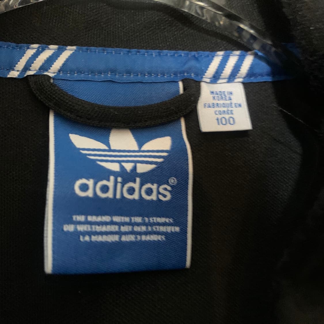 L 아디다스 블랙 유로파 트레이닝 트랙탑 져지 자켓 상품이미지6