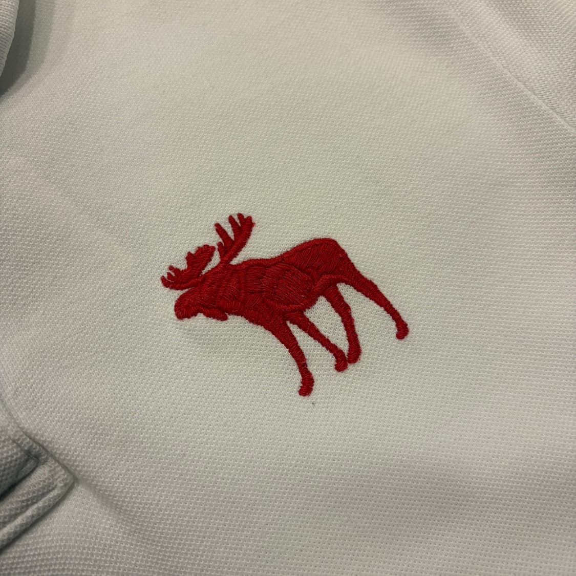 [XL] 아베크롬비 화이트 반팔 폴로티 D29 상품이미지4