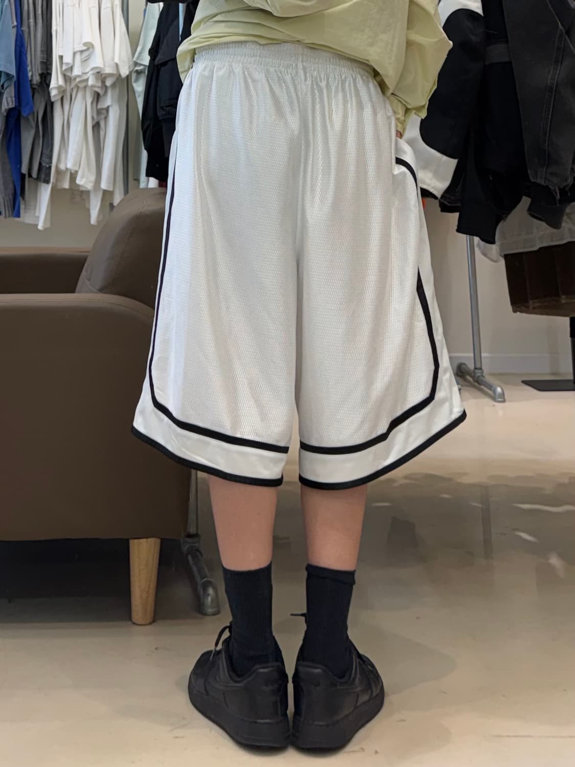 00s 나이키 배틀그라운드 화이트 메쉬 베스킷볼 쇼츠 상품이미지6