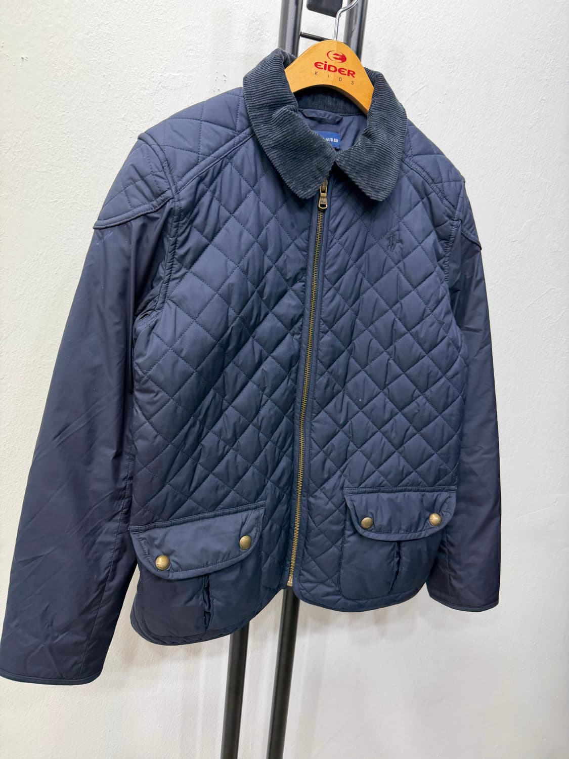 정품) 폴로랄프로렌 주니어 네이비 퀼팅 자켓 L(12-14) 상품이미지2