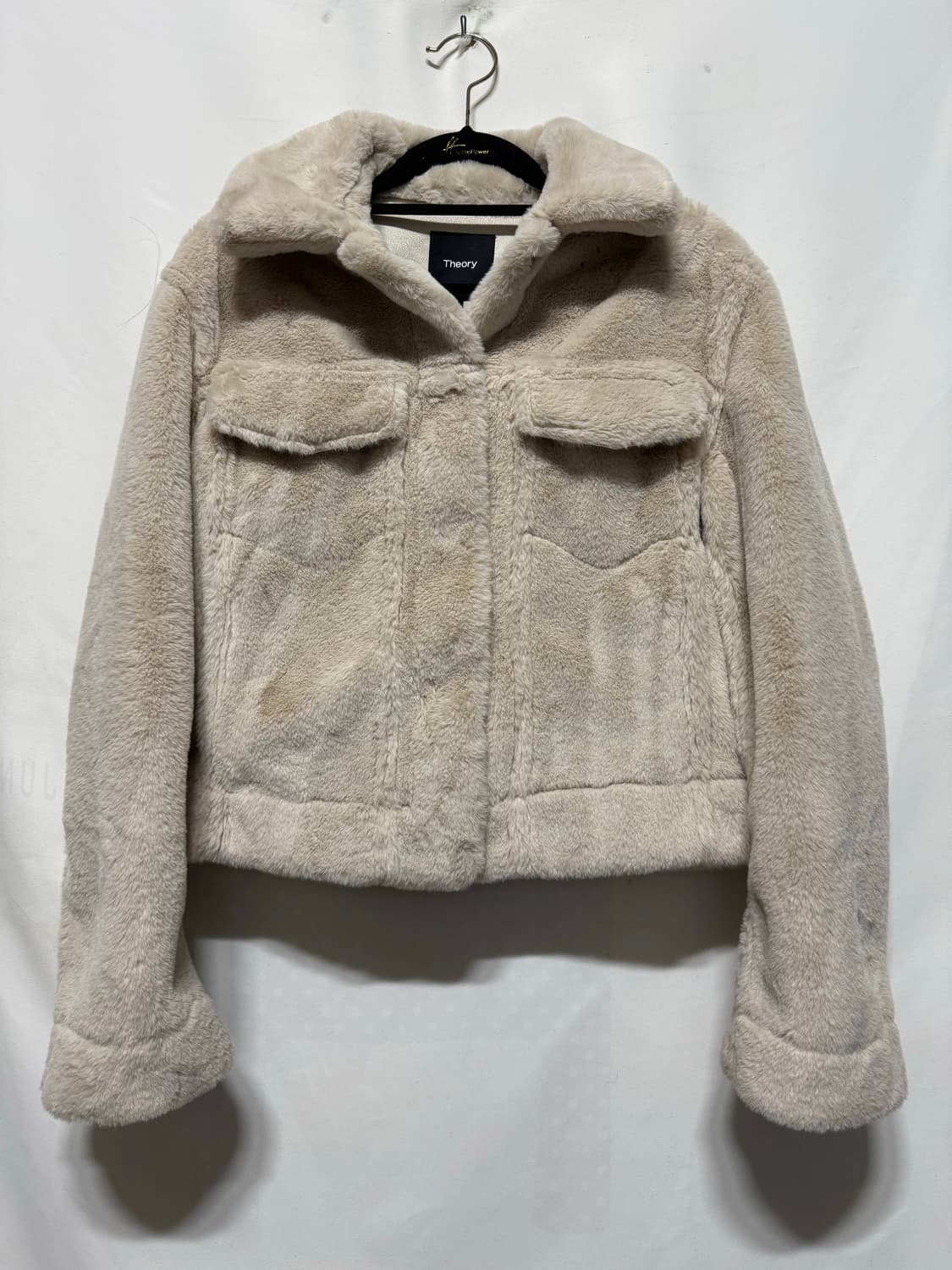 P 띠어리 페이크 퍼 트러커 자켓 상품이미지1