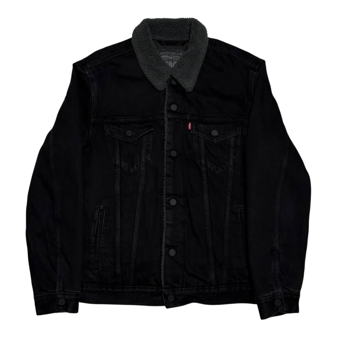 Levi's 쉐르파 블랙 데님 트러커 자켓 상품이미지1