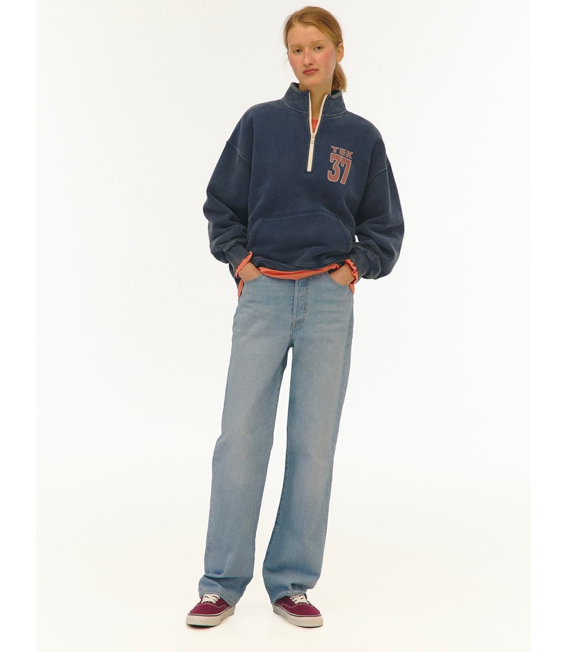 teket 테켓 아노락 맨투맨 새상품 상품이미지2