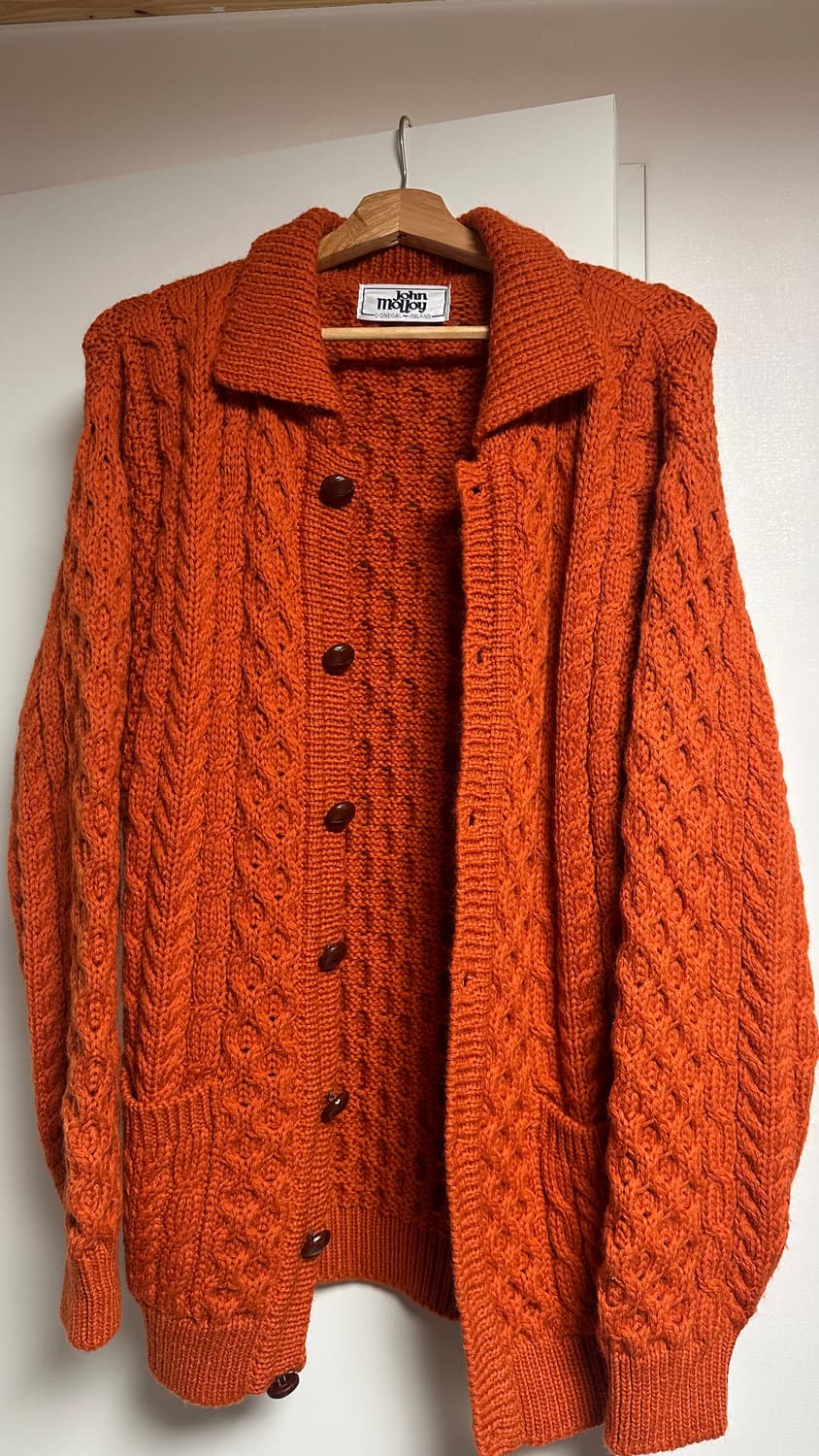 존몰리 오렌지 숄칼라 가디건 xl(105) 상품이미지1