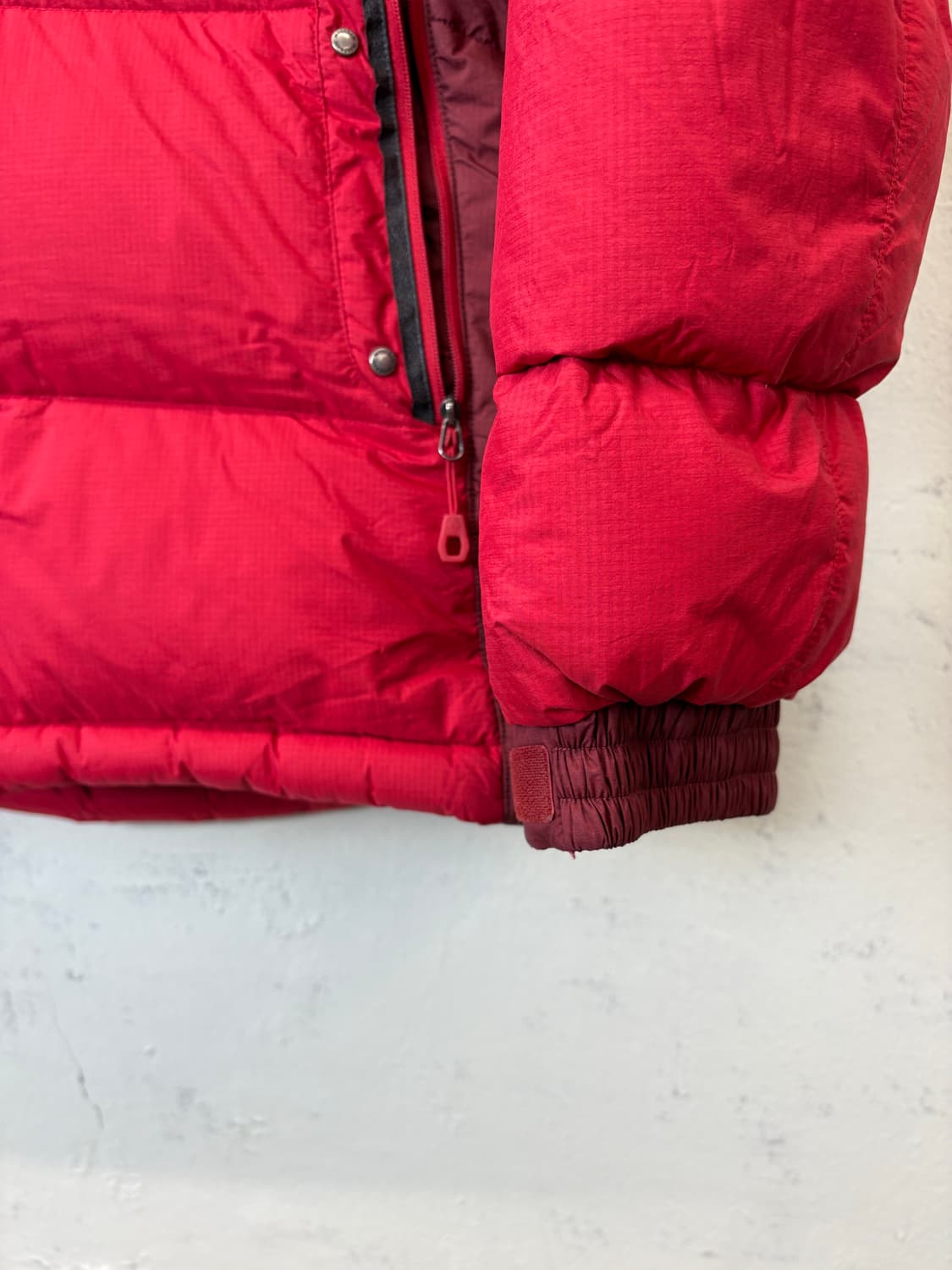 몽벨 헤비 구스다운 패딩 레드 상품이미지4