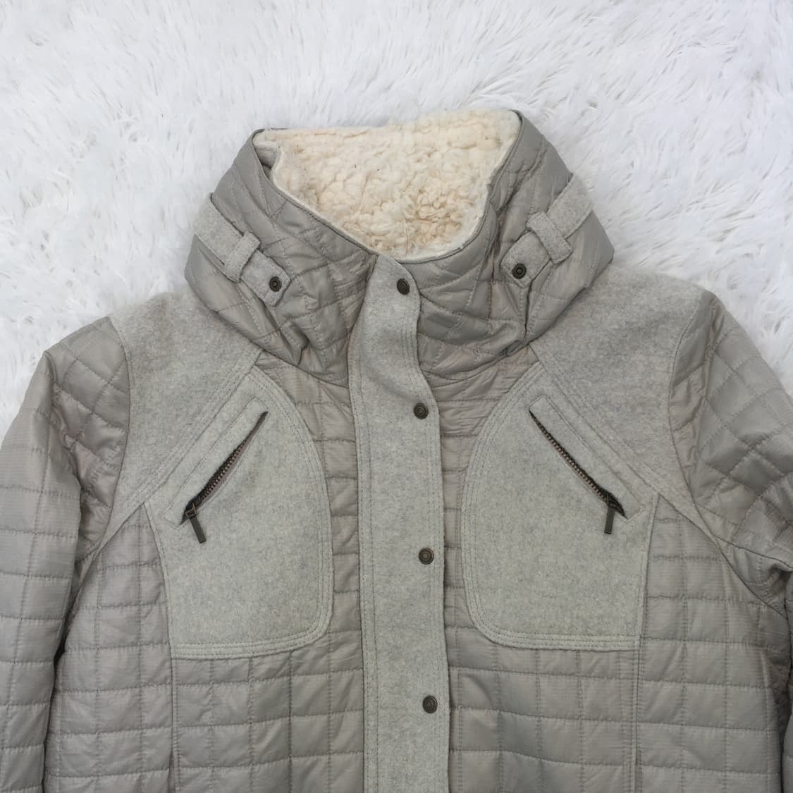 archive quilted wool zip-up jacket 상품이미지9