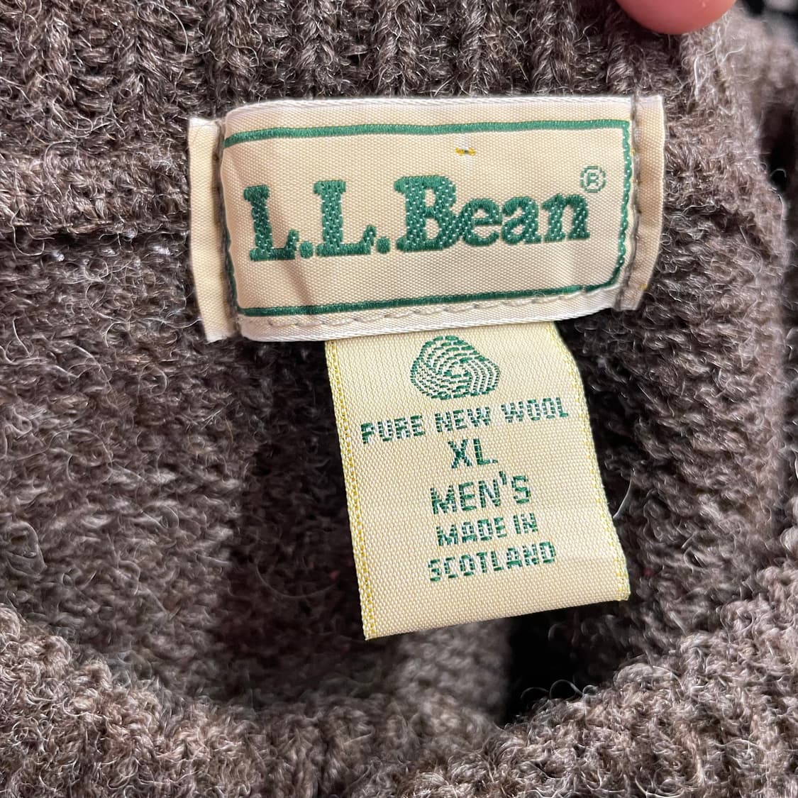 90s 엘엘빈 퓨어 울 노르딕 니트 상품이미지8