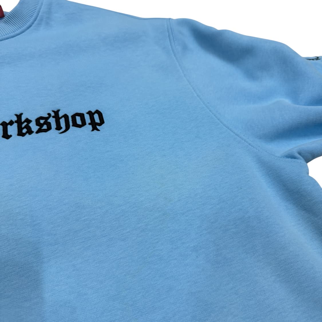 032C 엠브로이드 크루넥 스웻셔츠 기모 맨투맨 블루 L 상품이미지9