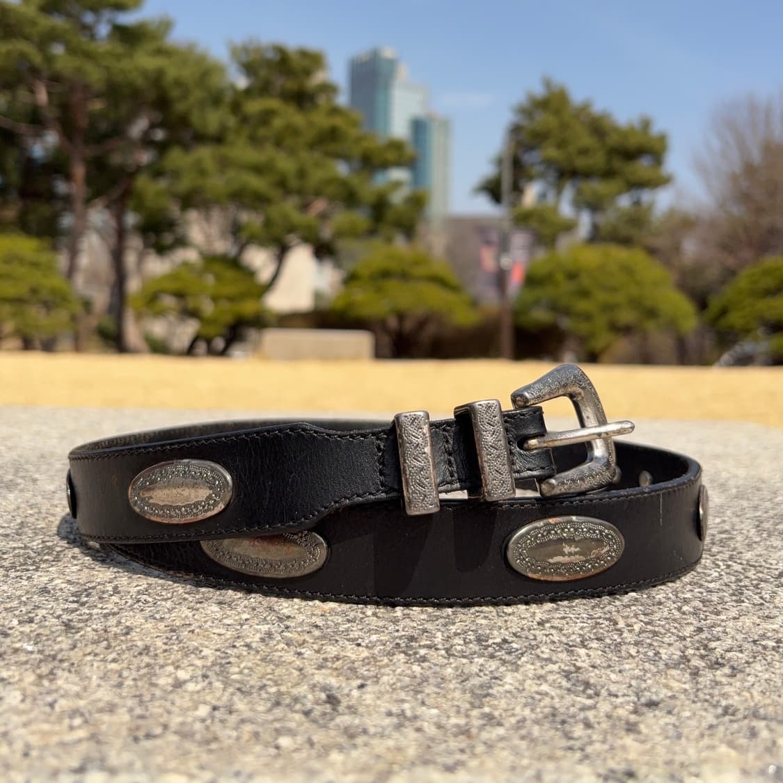 라티고 레더 콘초 웨스턴 벨트 상품이미지1