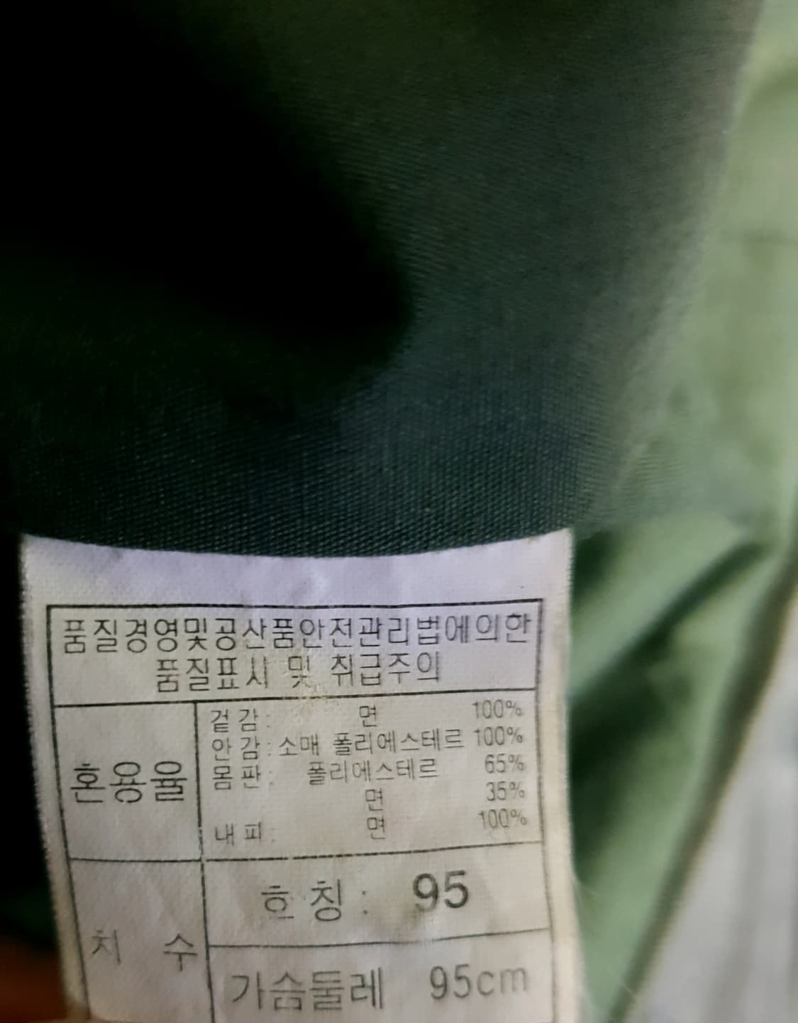 언더우드 빈티지 밀리터리 야상자켓 카키 (M) 상품이미지4