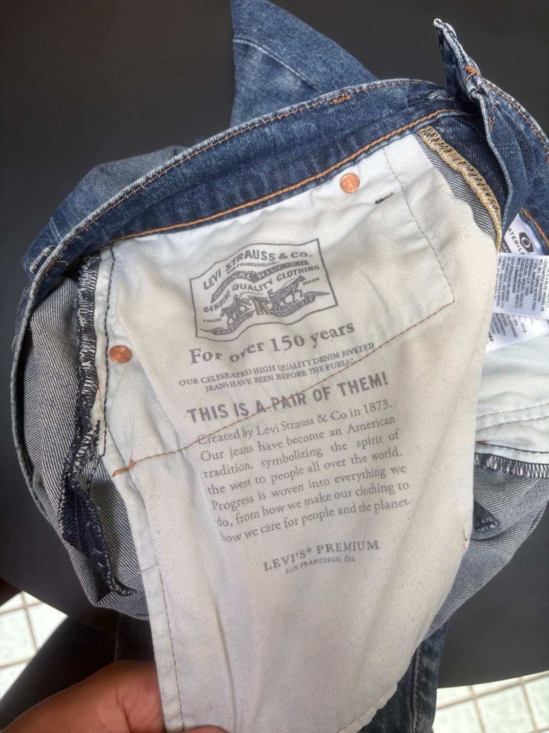 리바이스 502 빅E 데님 팬츠 상품이미지9