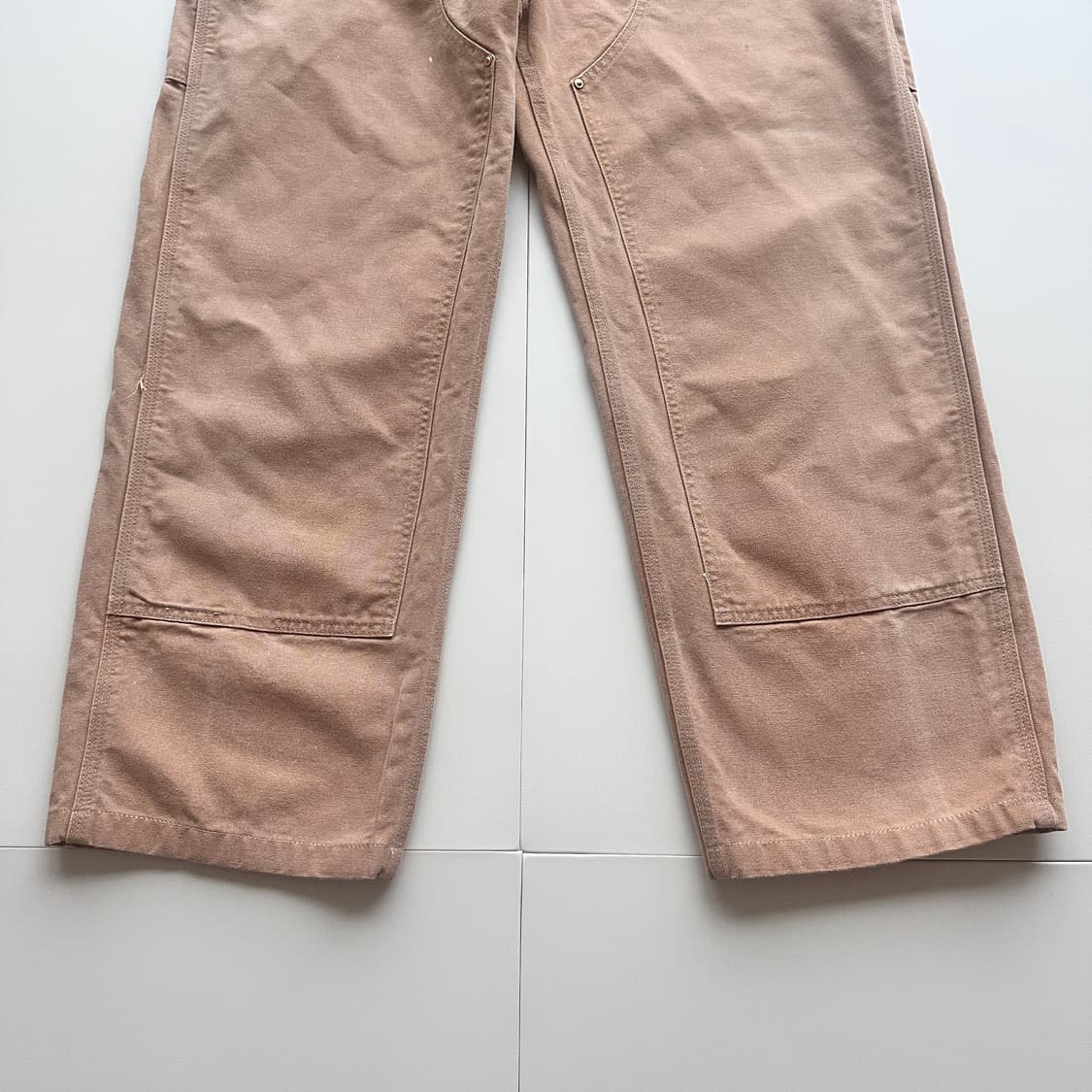 90s 칼하트 더블니 팬츠 made in usa B01 BRN 상품이미지3