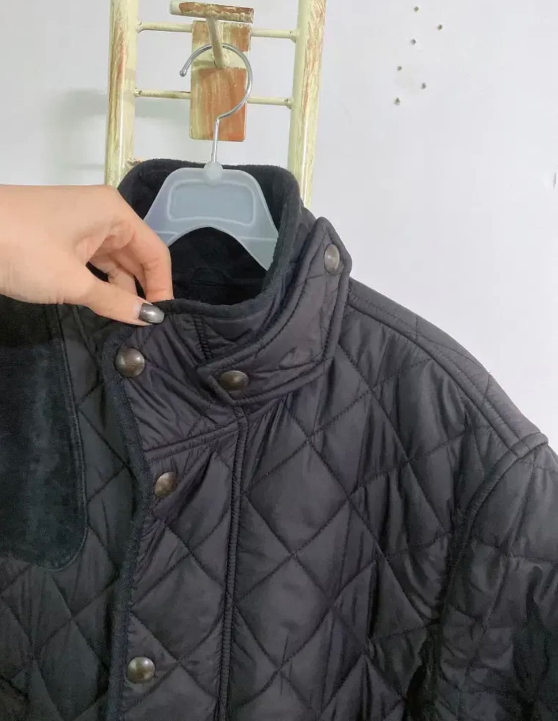 몽빈티지(M)폴로랄프로렌남자블랙기모퀄팅점퍼 상품이미지2