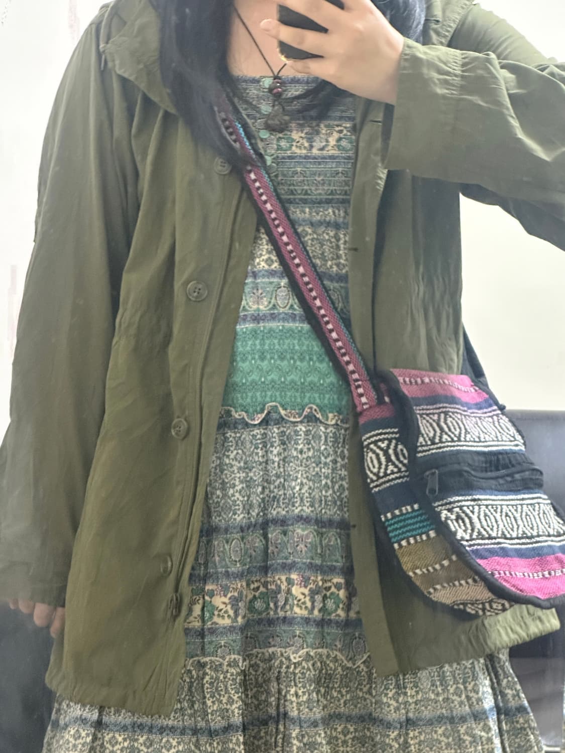 빈티지 히피 크로스백 에스닉 페이즐리 모리 모리걸 상품이미지1