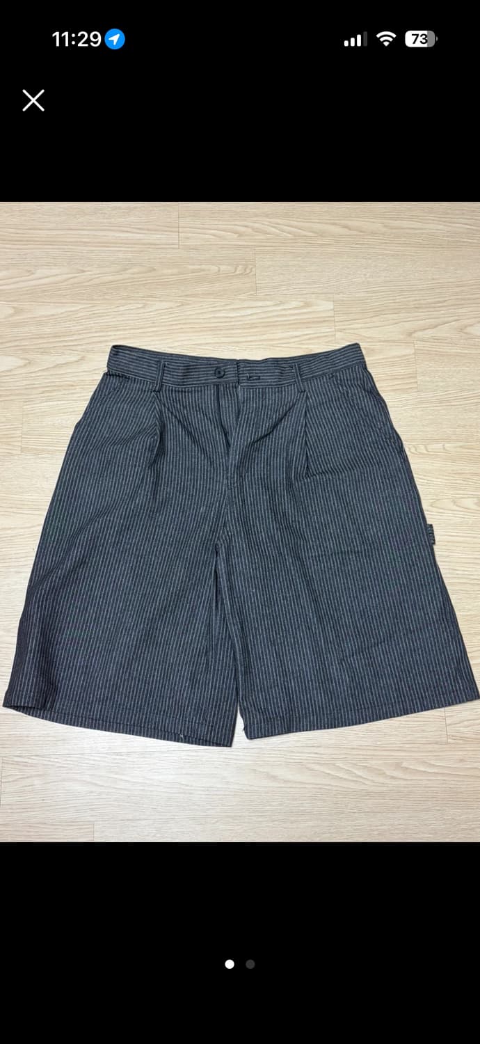 스트라이프 버뮤다 팬츠 상품이미지1