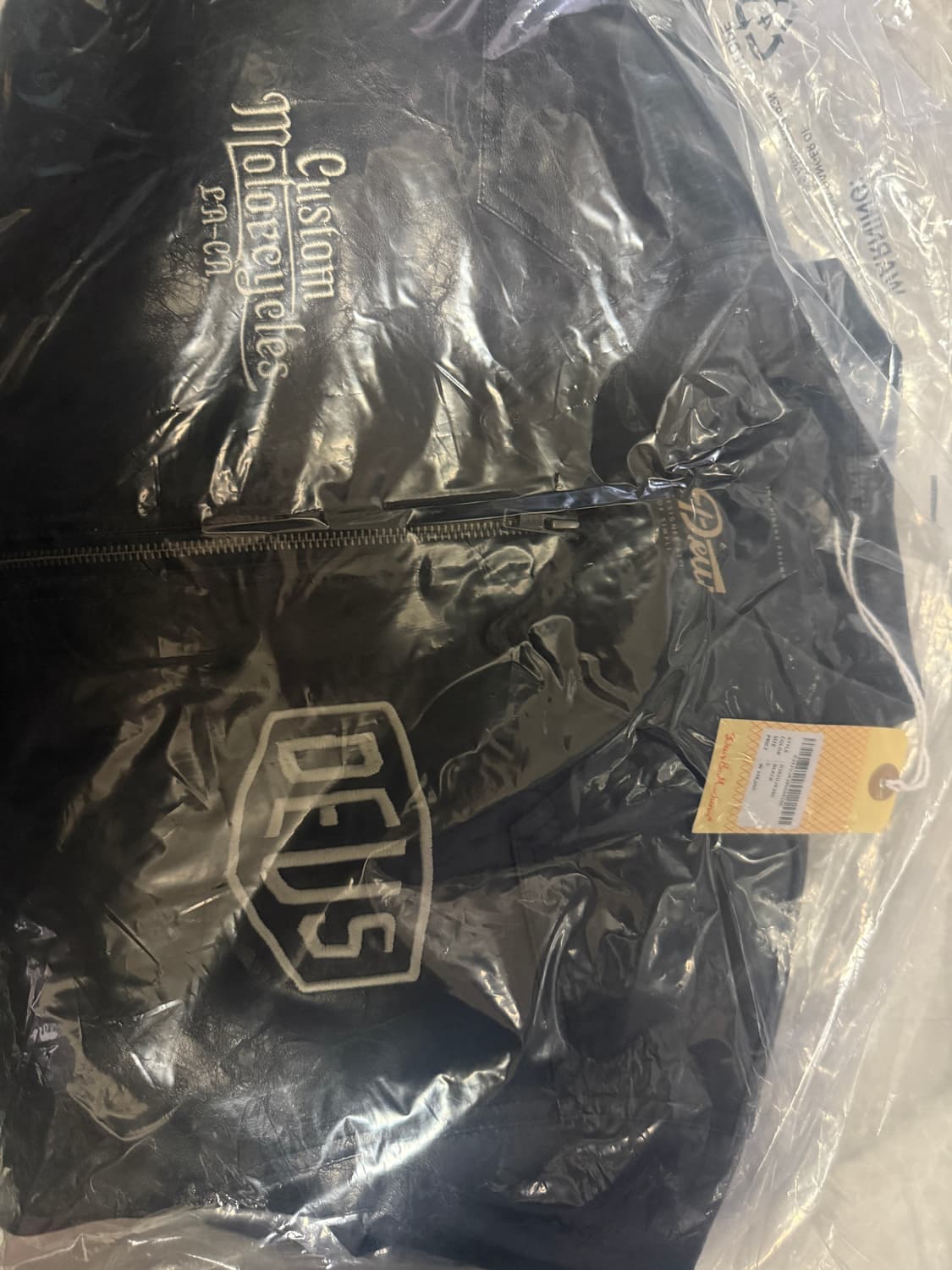 L사이즈 데우스엑스마키나 라이더스 프렌드 자켓 블랙 레더 상품이미지3