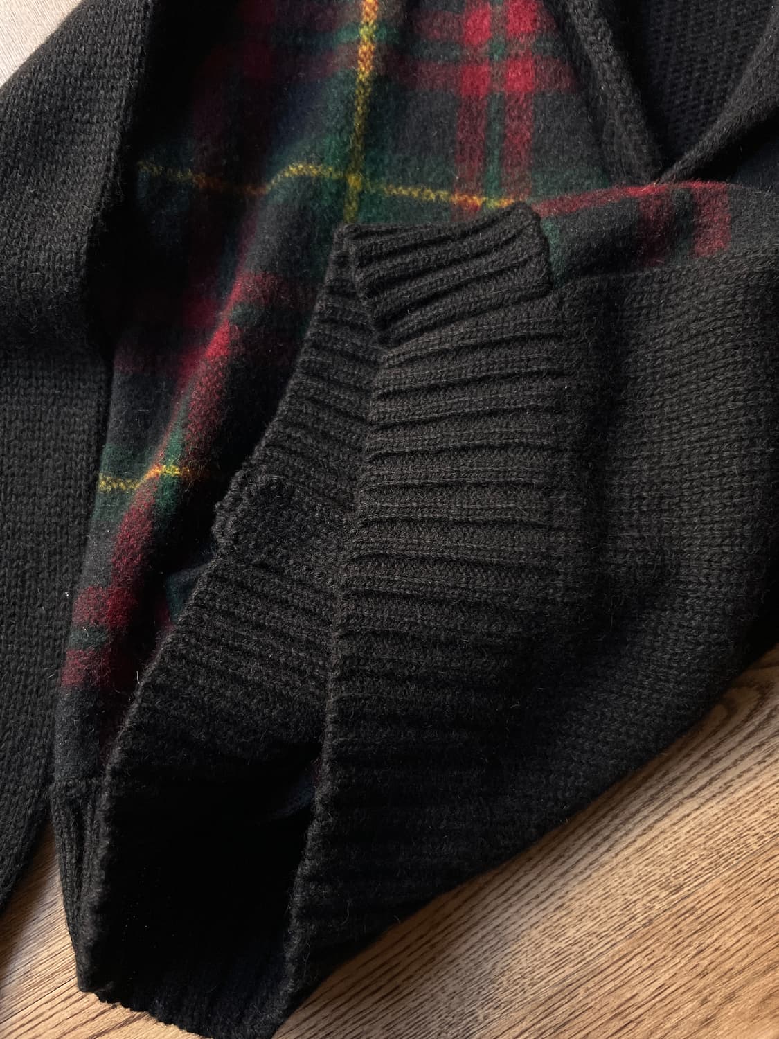 [S]80's 폴로 랄프로렌 체크 울 가디건 상품이미지5