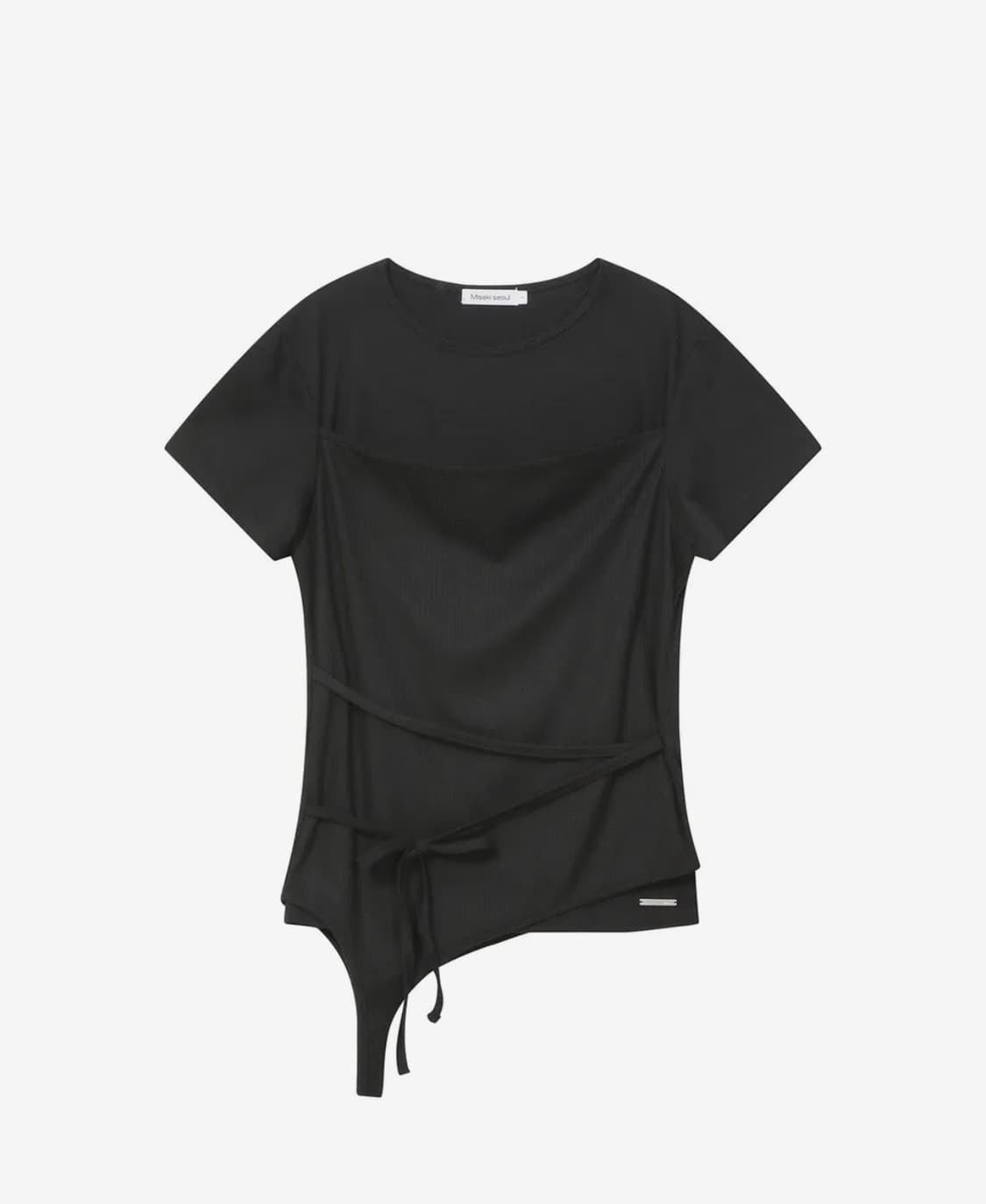 미세키서울 string layered knit top (사이즈1) 상품이미지2