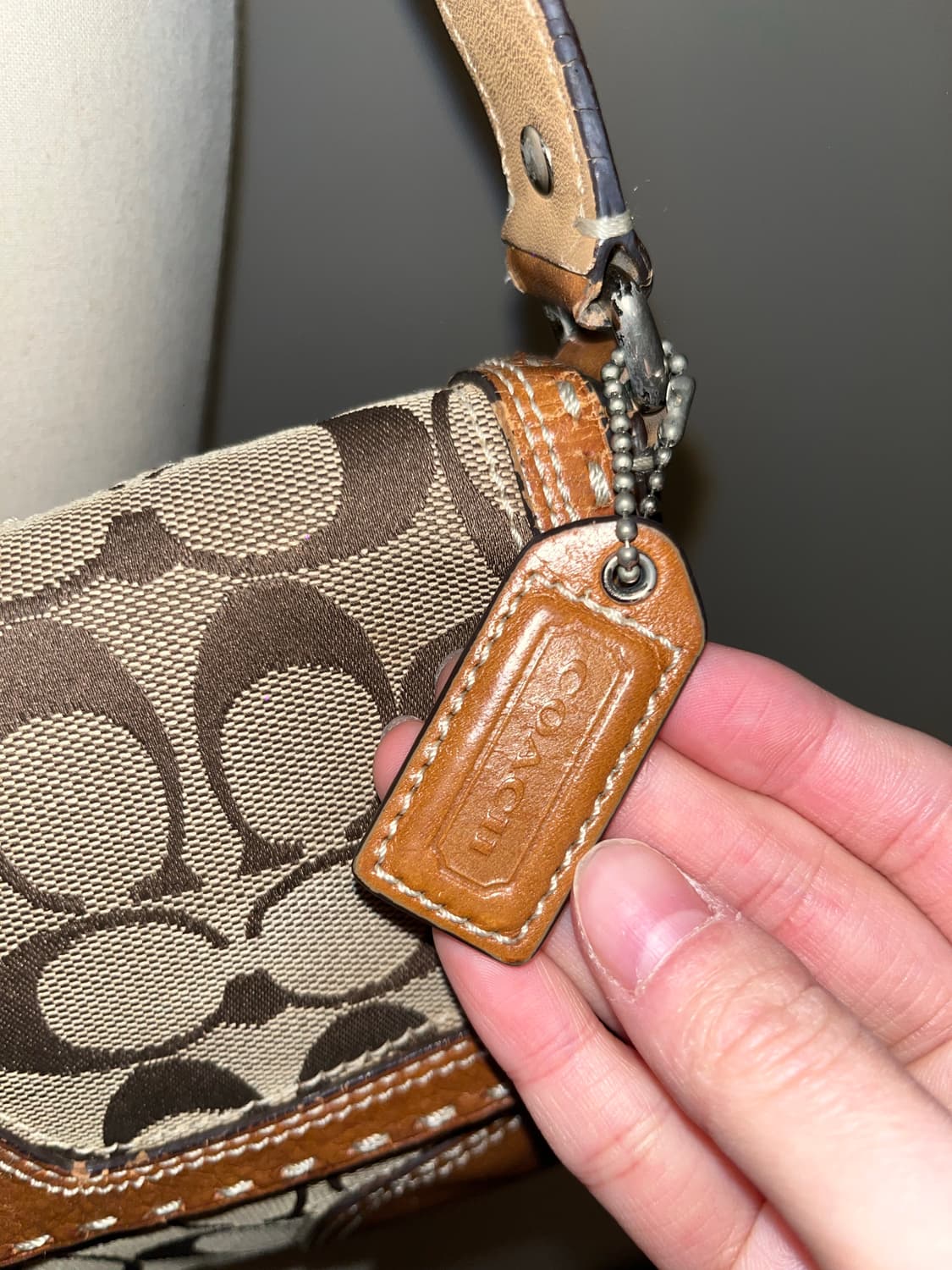 Orange Brown Coach Shoulder Bag 상품이미지6