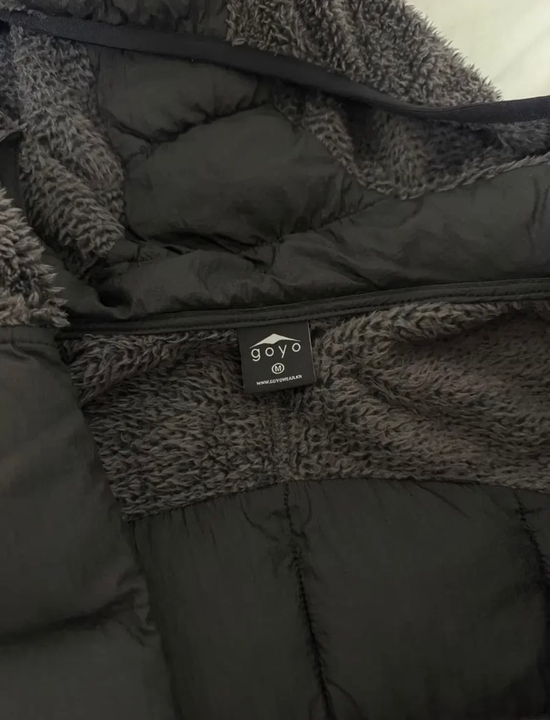 고요웨어 알로이 플리스 후디 자켓 (블랙) 상품이미지3