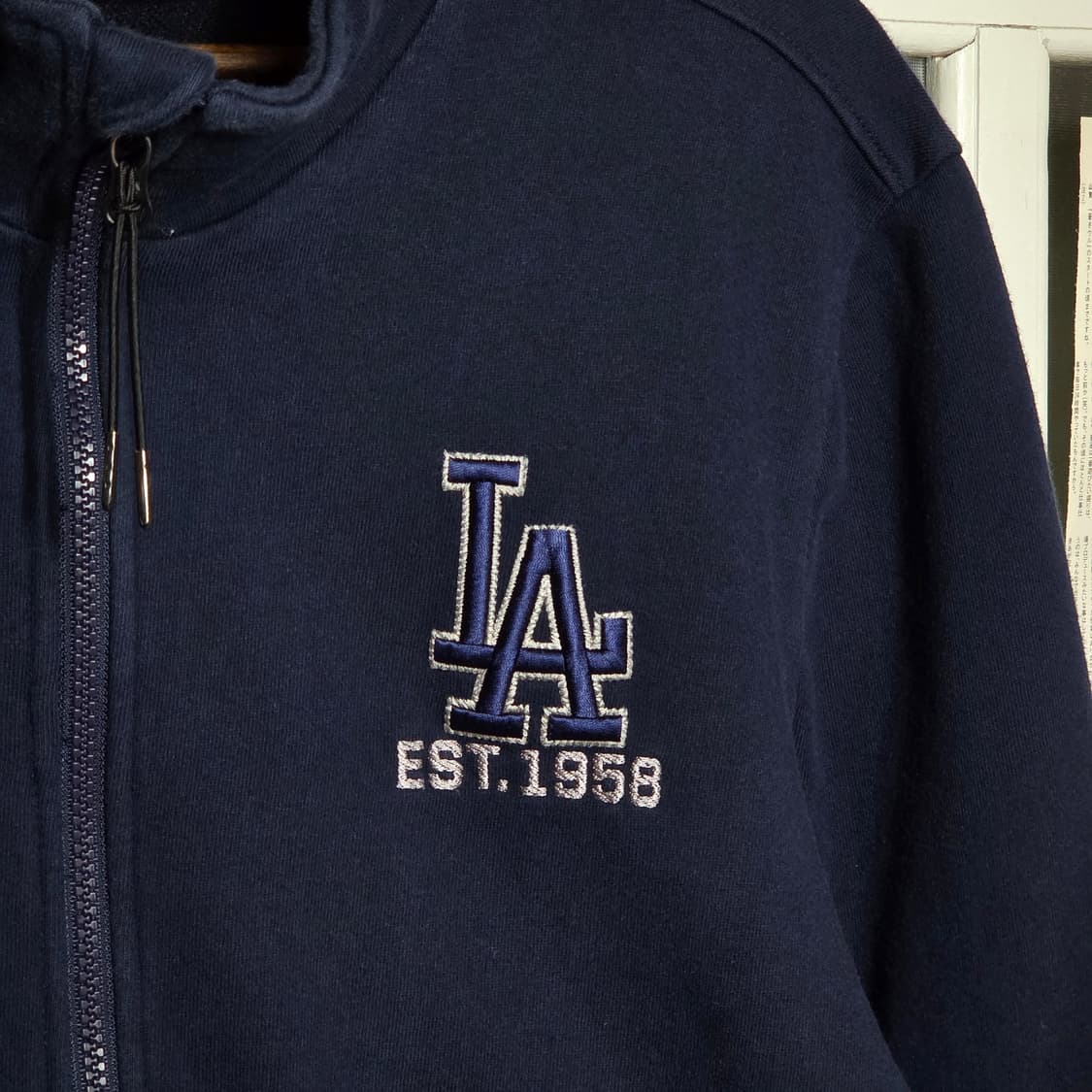 MLB LA다저스 자수로고 네이비 집업 상품이미지4