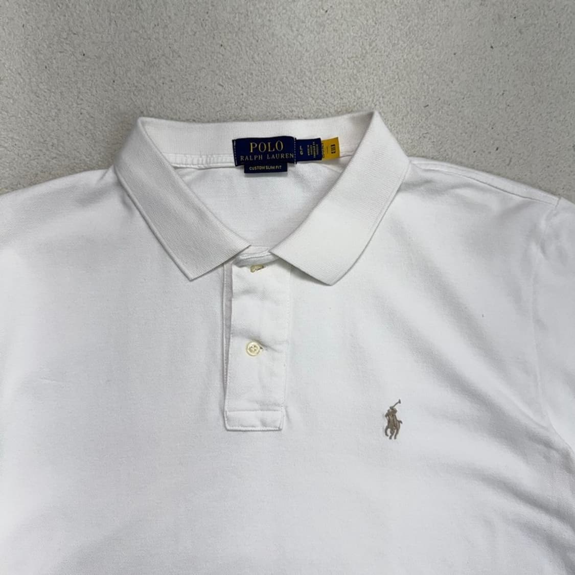 RALPH LAUREN PK 반팔 셔츠 화이트 상품이미지3