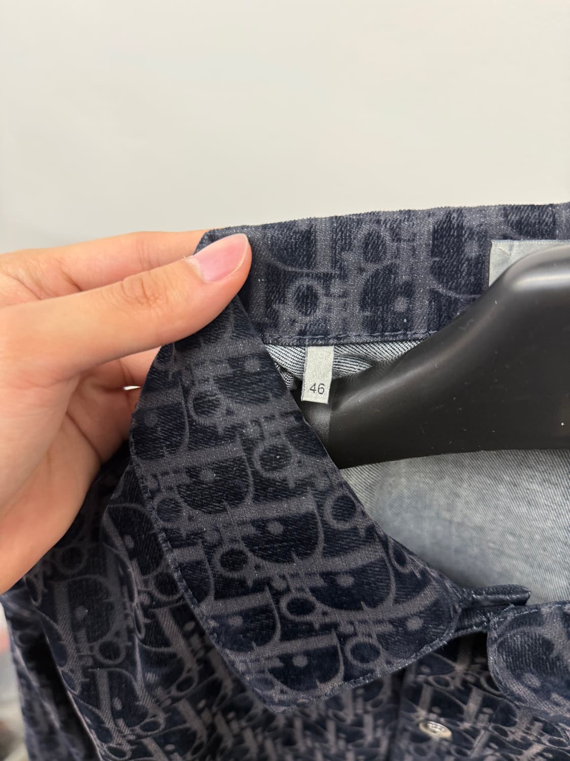 디올 벨벳 카스리 자켓 46사이즈 정품 상태좋음 상품이미지4